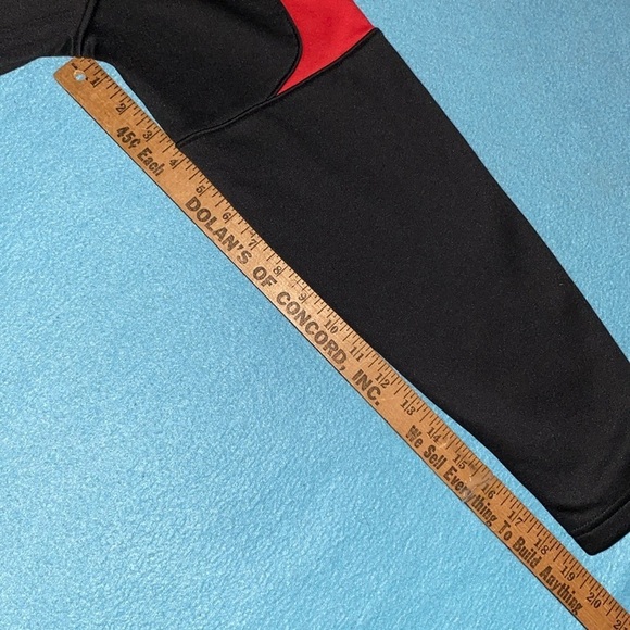 SPYDER charger pullover jacket 1/2 zip thermal long sleeve black red NEW size L - Picture 15 of 16